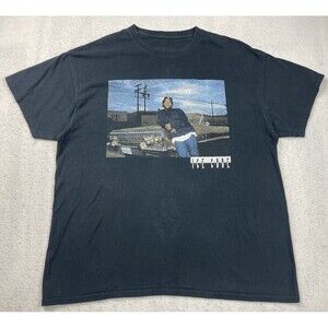 Ice Cube Men's XL Black T-Shirt Ice Cube Vintage Photo Graphic Print